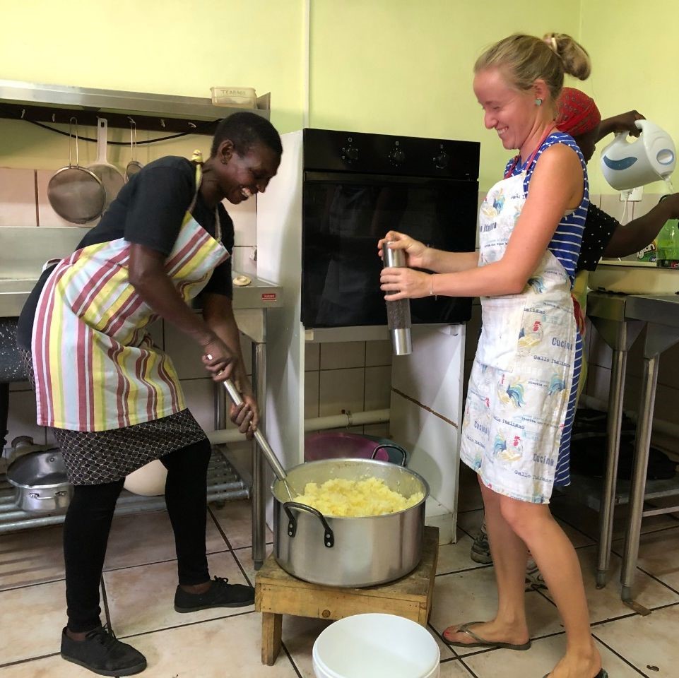 Community kitchen in S. Africa